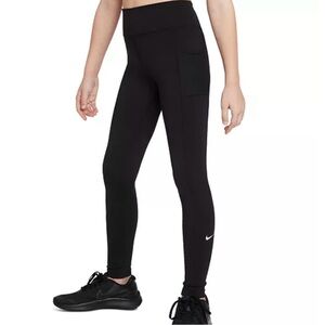 Nike Girls Leggings M Black Kids Activewear like new worn 1x